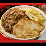 A-4 chow fan con filete de pollo