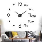 Reloj de pared 3D Números inglés