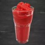 smoothie de fresa de agua