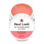 Gel  Real Love 4 Nude C/Glitter