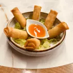 CREPES LEGUMES C/ SWEET CHILLI SAUCE