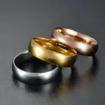 3 piezas Anillo de acero inoxidable
