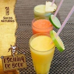 Suco laranja,morango ou  cajá (copo)