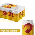 Cerveja Skol lata 350 ml cx com 12unid