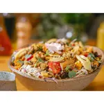 Salada de cogumelos e tofu