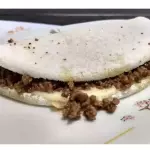 Tapioca Carne, palmito, queijo