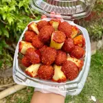 Manzana con uvas