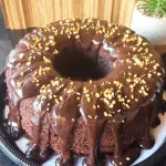 Cacau com ganache e amendoim
