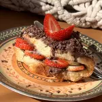 Croissant recheado com Nutella