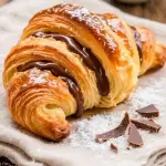 Croissant com creme de avelã