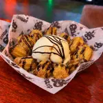 Churros con helado
