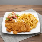 Filete de  pollo apanado