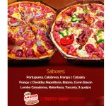 02 PIZZA COM BORDA + REFRIGERANTE 2L