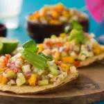 TOSTADA DE CEVICHE PESCADO