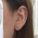 Zarcillos mini Larimar 925