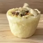 C.Aipim filé mignon molho gorgonzola