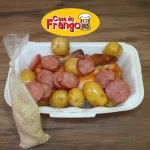 1/2 frango c/linguica