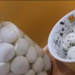 Ovos de codorna em conserva