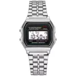 Reloj digital de acero inoxidable