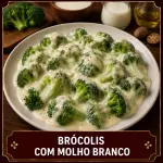 🍝 Brócolis com Molho Branco