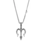 Silver Trident Necklace