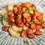 Batata doce  com calabresa