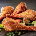 Pavo frito ahumado