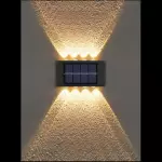 Lámpara de pared con panel solar