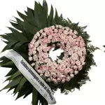 Coroa c/ desing rosas em circulo
