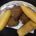 Salgado frito na hora