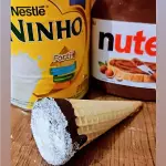 Cone trufado Ninho com Nutella