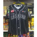 Camisa Leones negra líneas blancas