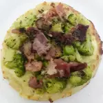 Brócolis catupiry e bacon