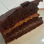 Slice cake de chocolate