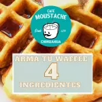 Arma tu waffle 4 ingredientes