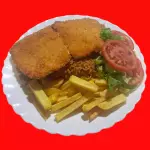 Pollo Apanado  con Chaulafán
