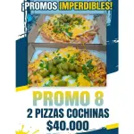 (8) 2 PIZZAS COCHINAS
