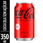 Coca Cola zero ácucar Lata 350ml