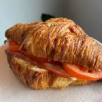 Croissant pizza