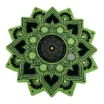 TAPETE ZORD MANDALA VERDE