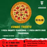 1 Pizza gigante + 1 pizza broto