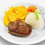 LOMO FINO CON PAPA Y ARROZ