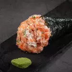Temaki salmão completo sem arroz