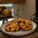 Galletas con chocolate y nuez