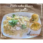 Salsa blanca con pollo