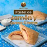 PASTEL DE JAMON Y QUESO CREMA