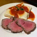 Sofioli de Mozza di Bufala com Rosbife