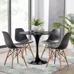 Mesa Tulip 90cm+ 4 sillas eames