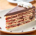Trozo de torta de panqueque