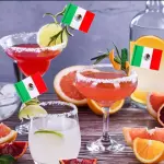 10 Mini Bandeiras Mexicana Palito